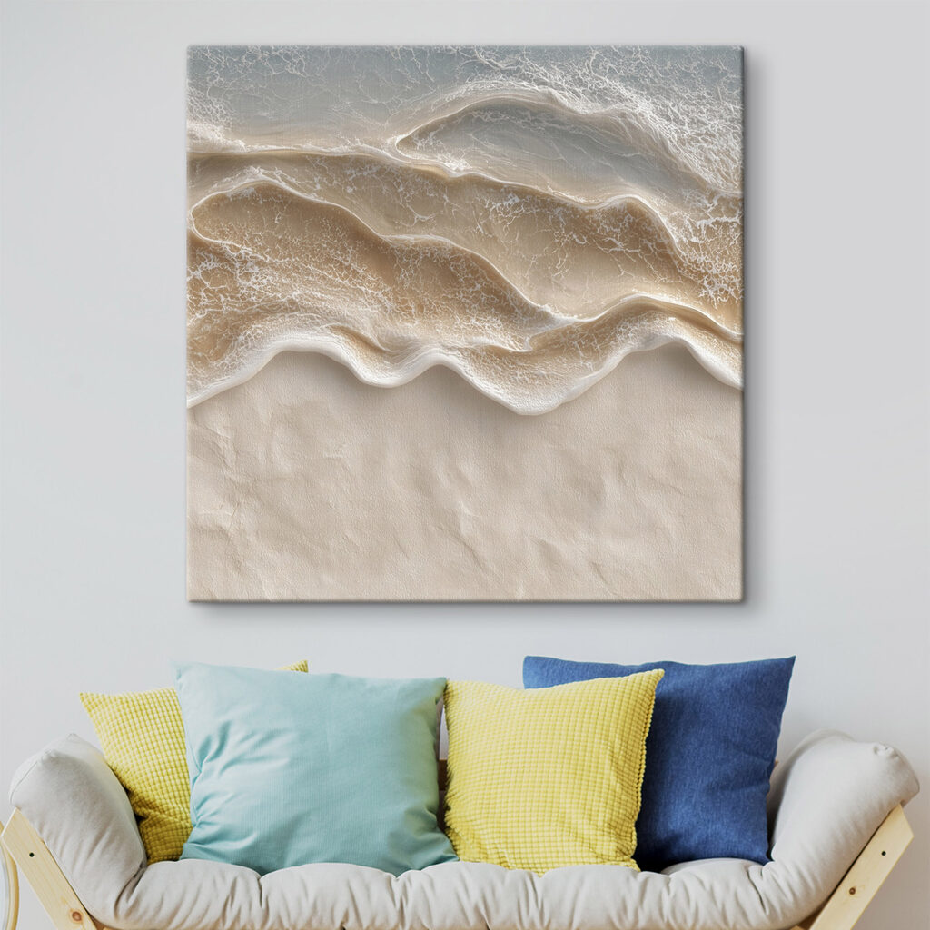Sanfte Brandung als Relief — Interieur 1