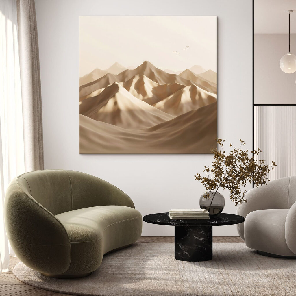 Sandberge mit sanftem Schatten — Interieur 3
