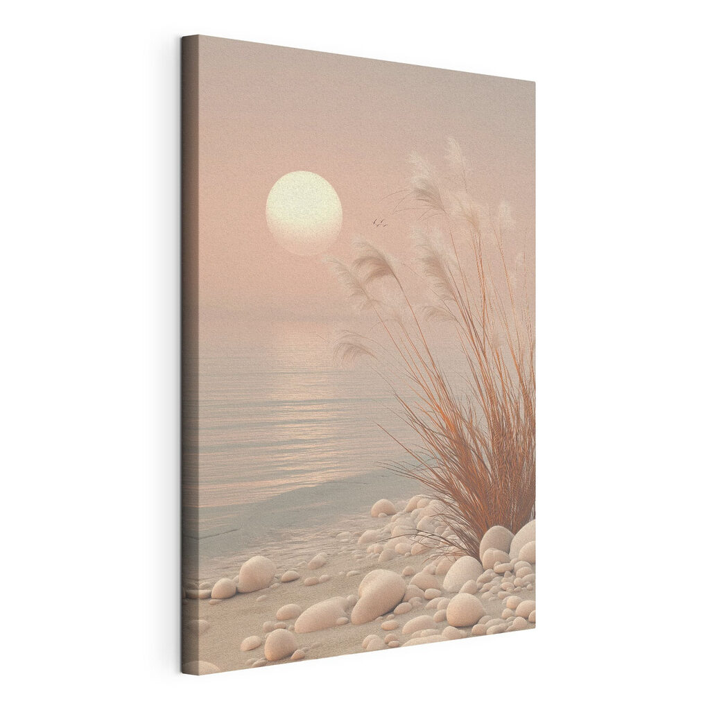 Sonne über dem Kieselstrand — Produktansicht