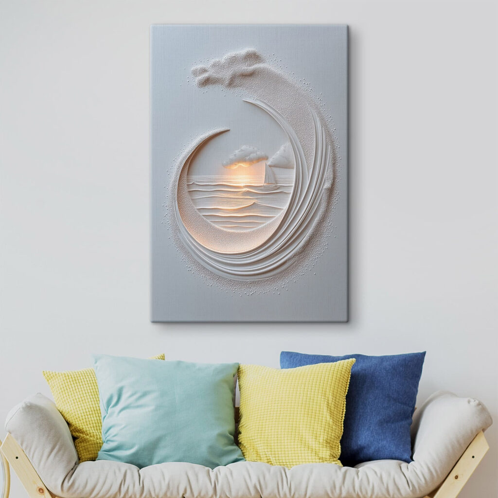 Meerblick in Reliefrundungen — Interieur 2