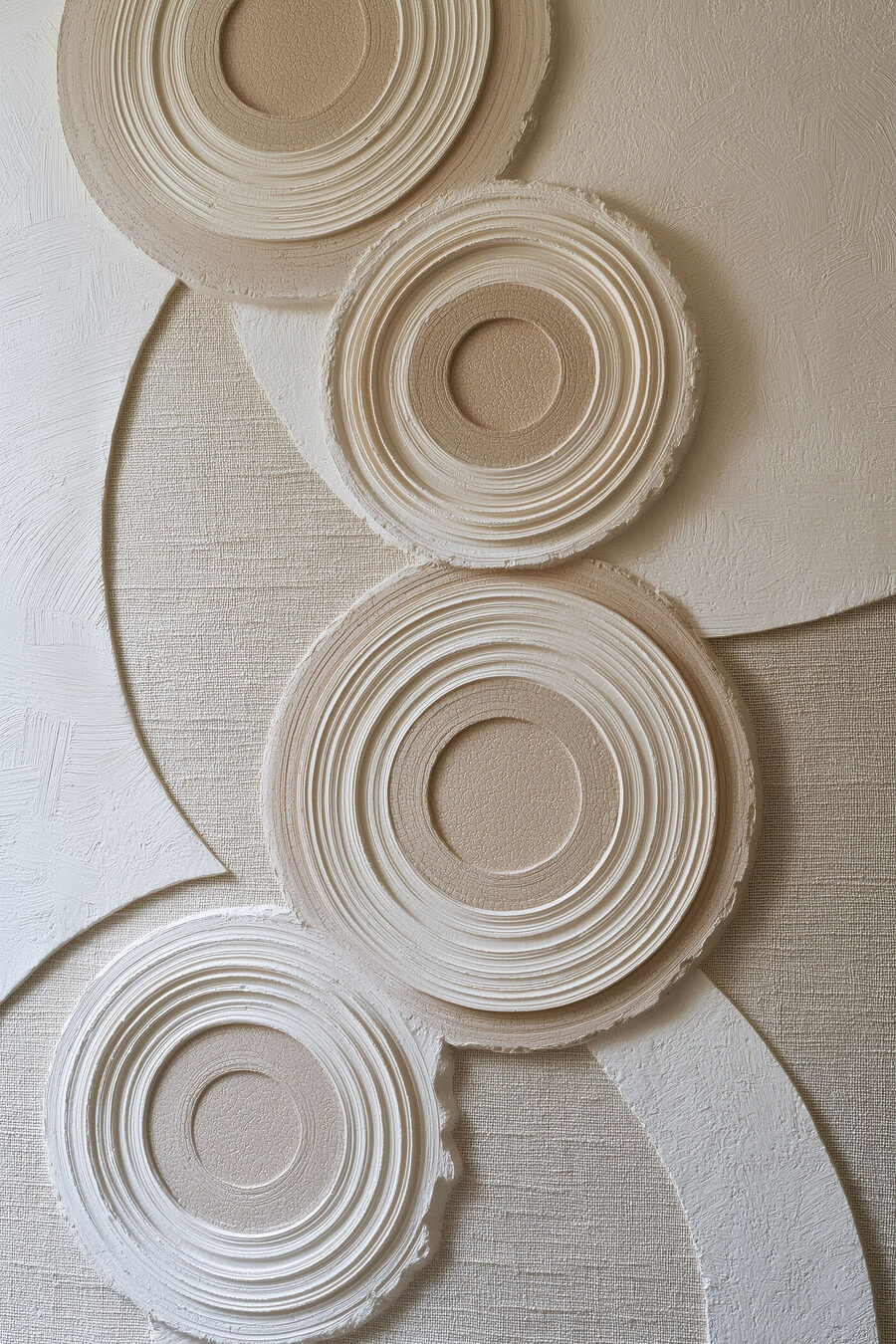 Gerippte Kreise auf Sand — ganzes Design