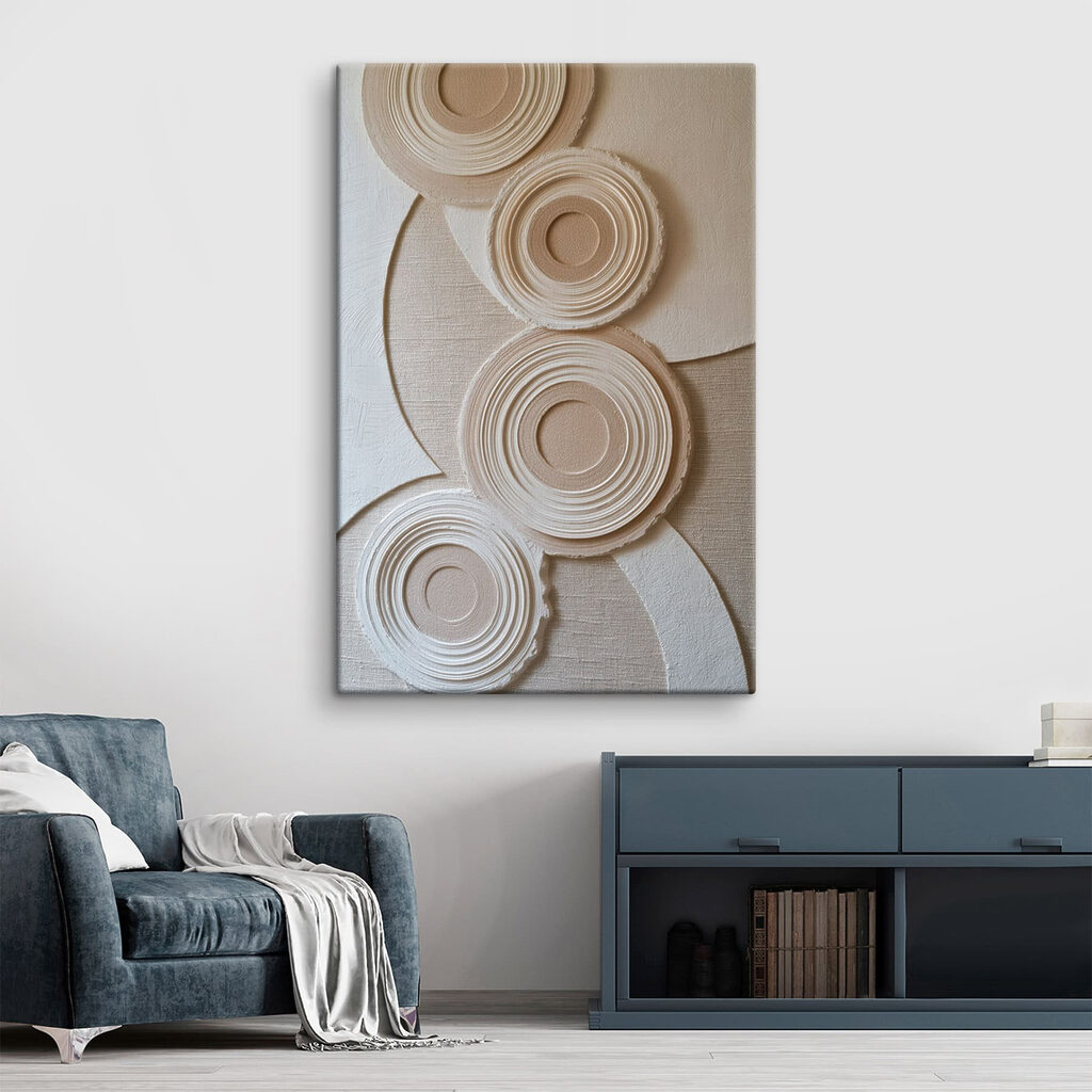 Gerippte Kreise auf Sand — Interieur 2