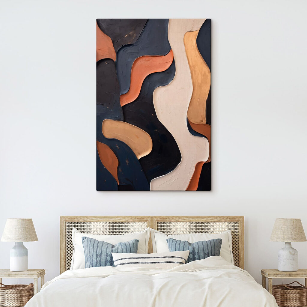 Terrakotta neben Blauschwarz — Interieur 2