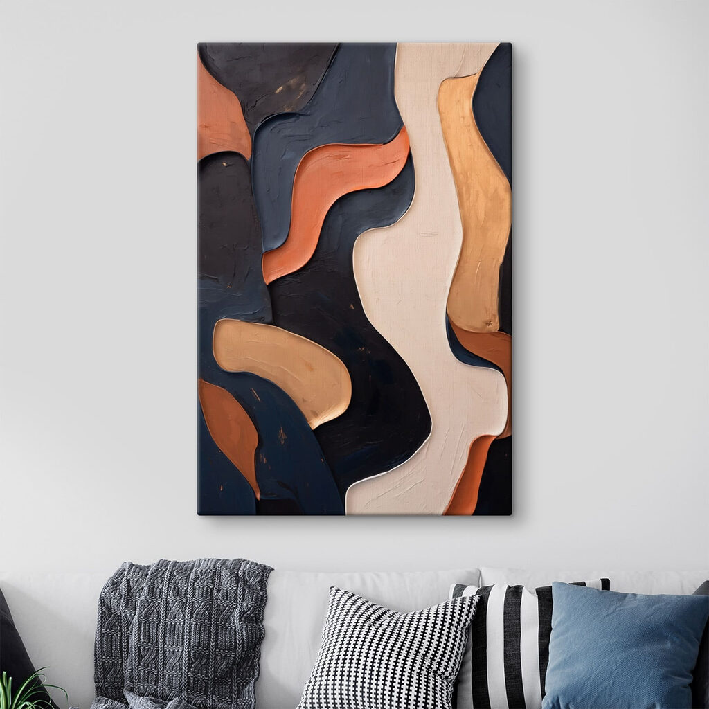 Terrakotta neben Blauschwarz — Interieur 3