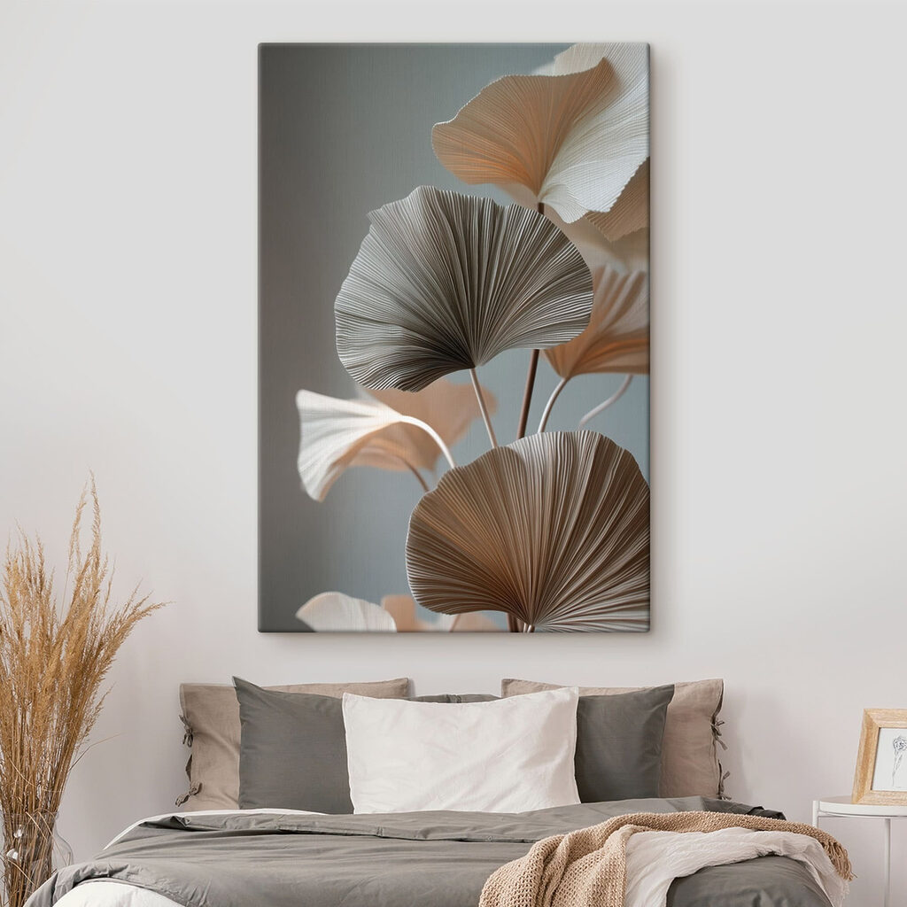 Weißer Ginkgo vor Sturmgrau — Interieur 1