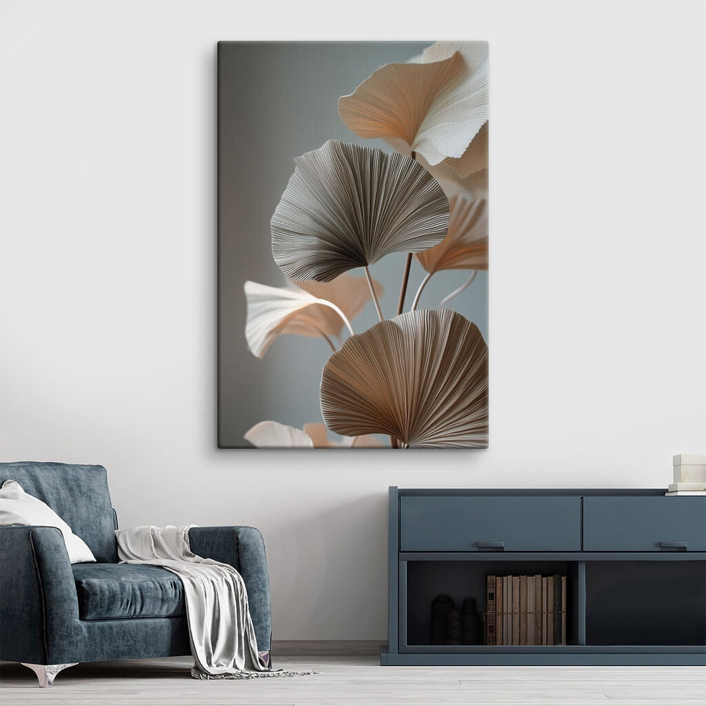 Weißer Ginkgo vor Sturmgrau — Interieur 2