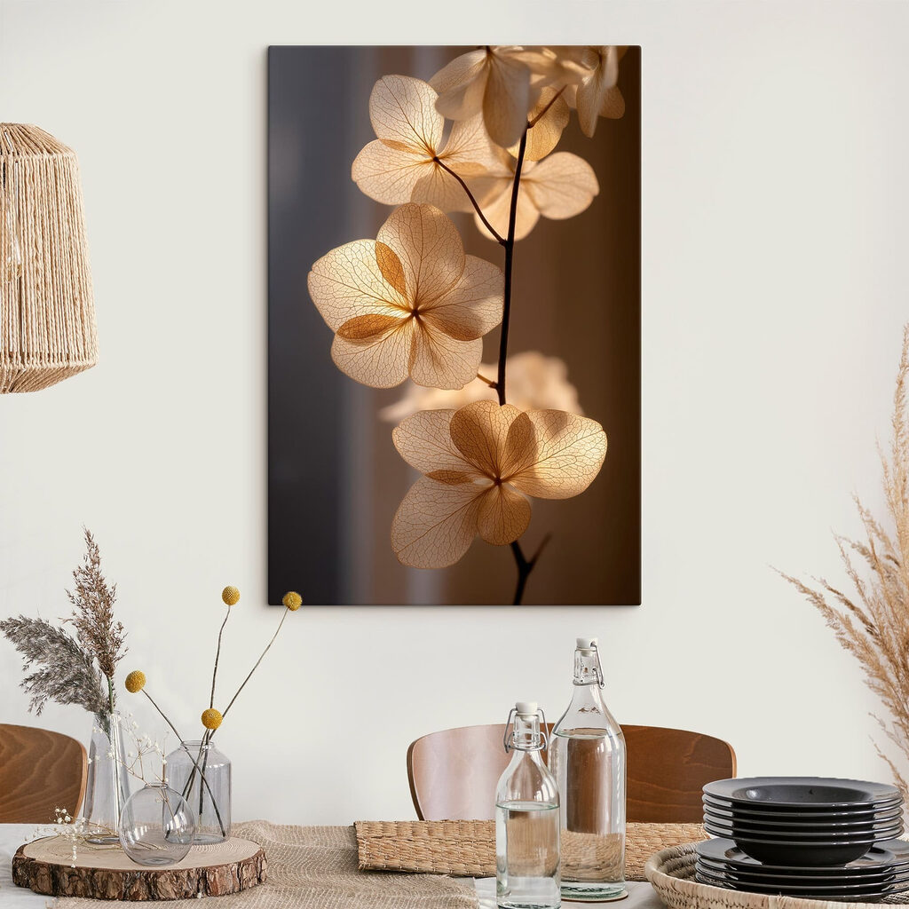 Helle Blüten im Abendschatten — Interieur 1