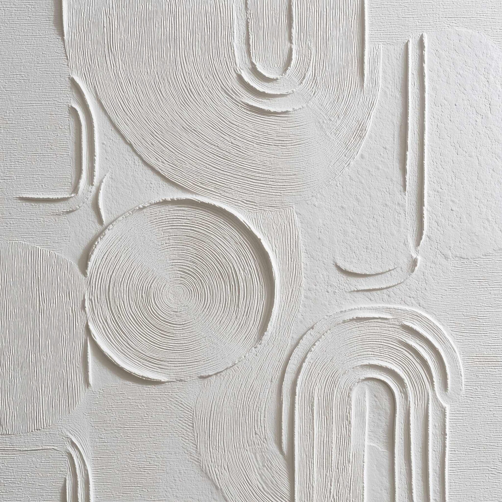 Weiße Bögen im Rippenrelief — ganzes Design