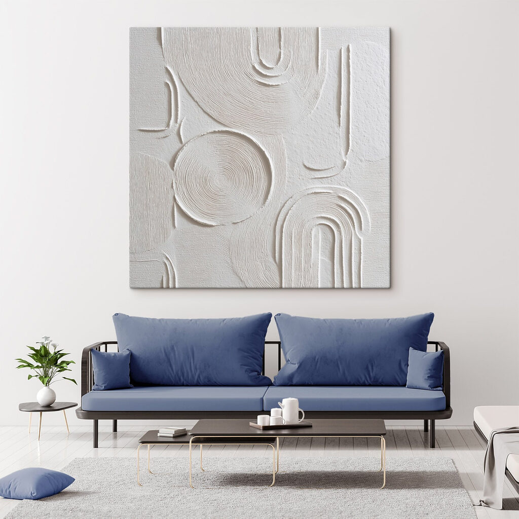 Weiße Bögen im Rippenrelief — Interieur 2