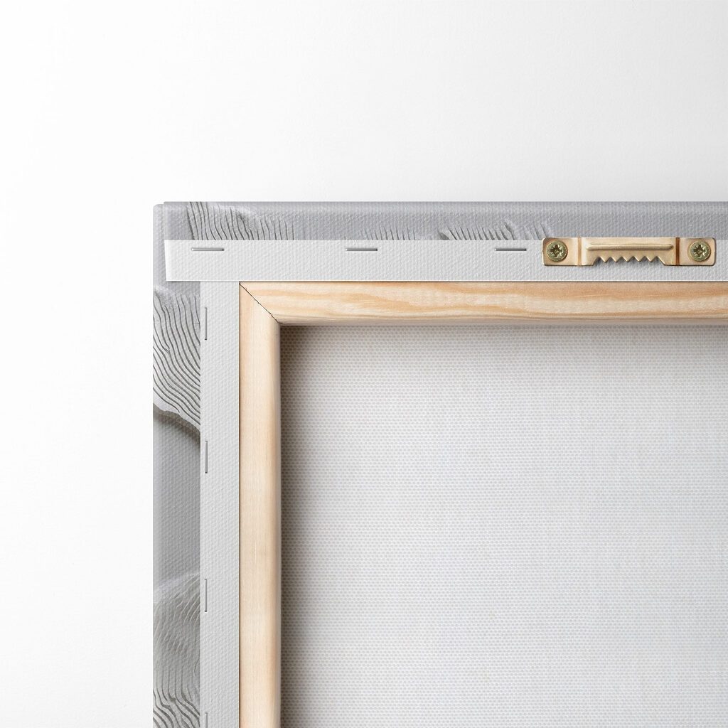 Schaumbahnen auf Zartgrau — Rückseite
