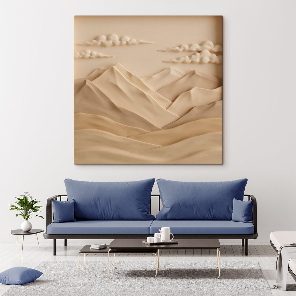 Berggipfel in sanftem Relief — Interieur 2
