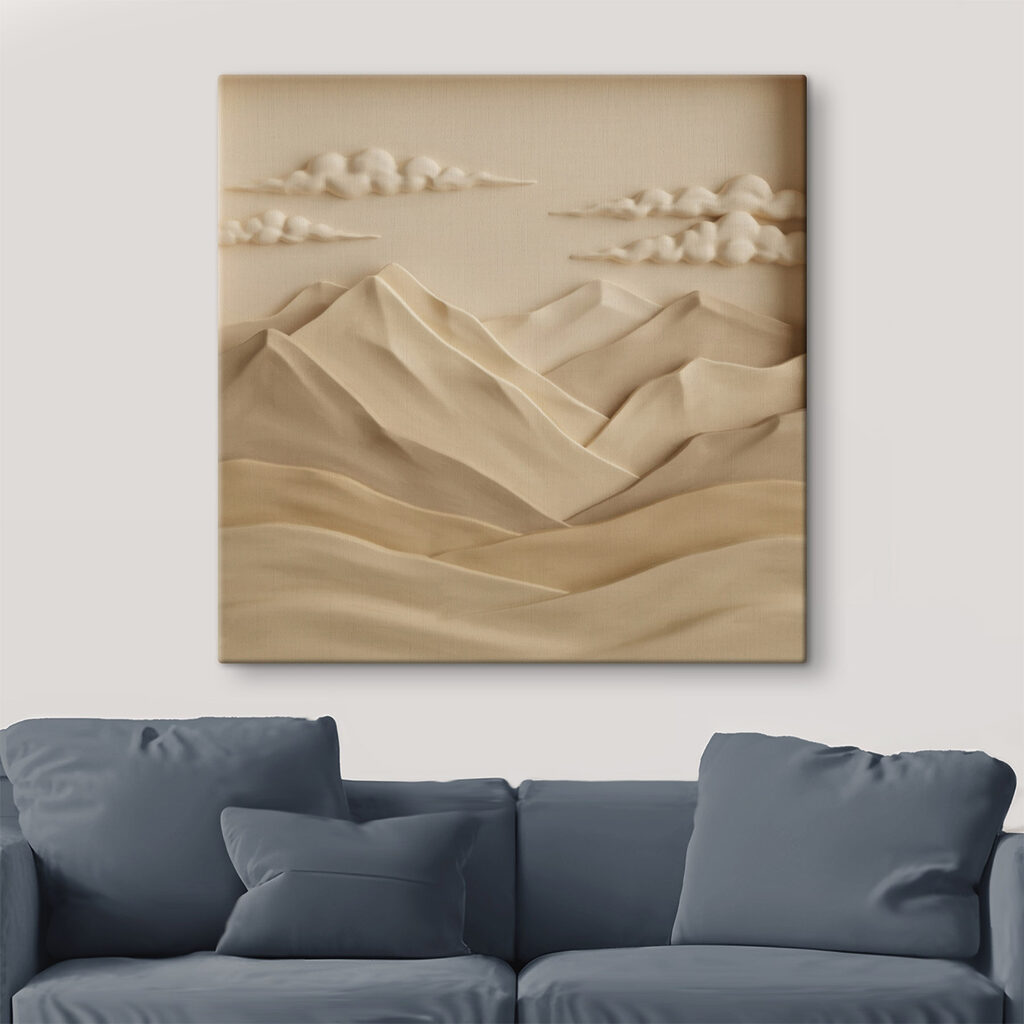 Berggipfel in sanftem Relief — Interieur 3