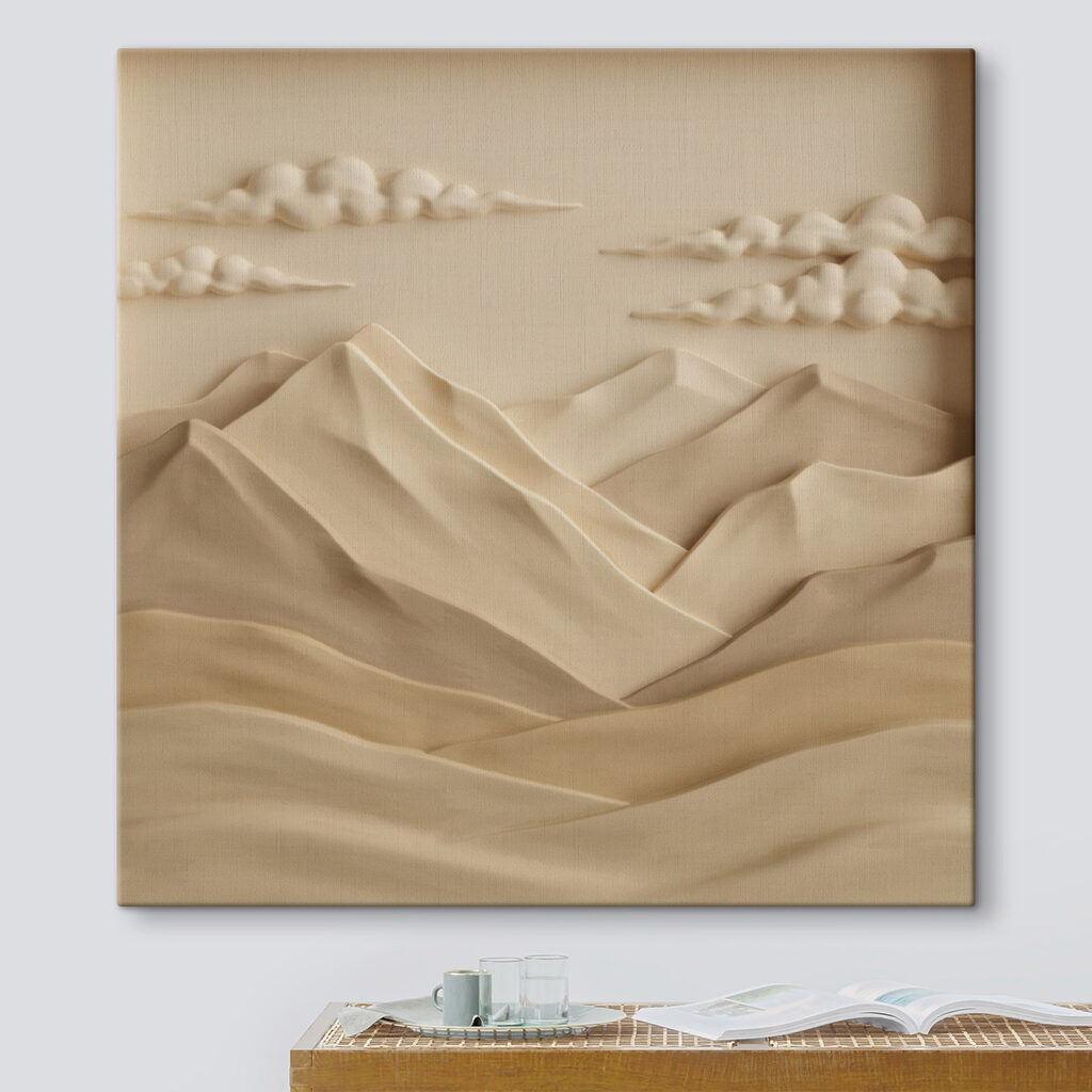 Berggipfel in sanftem Relief — Interieur 1