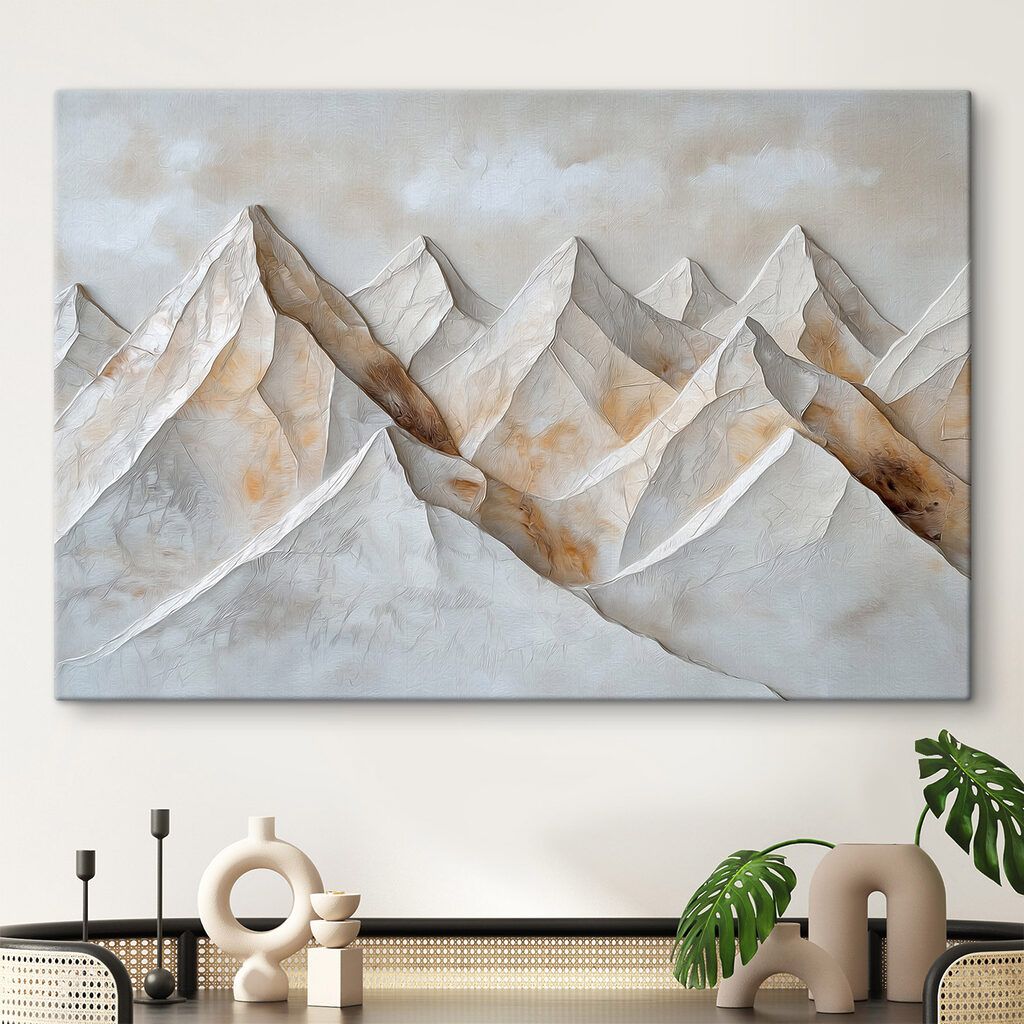 Weiße Berggipfel im Relief — Interieur 1