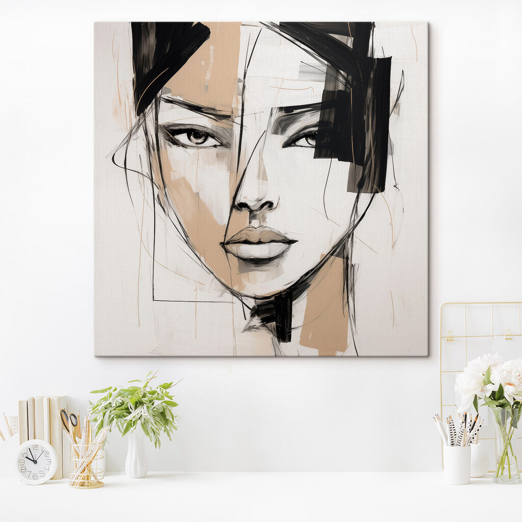 Frauenblick in lockeren Linien — Interieur 2