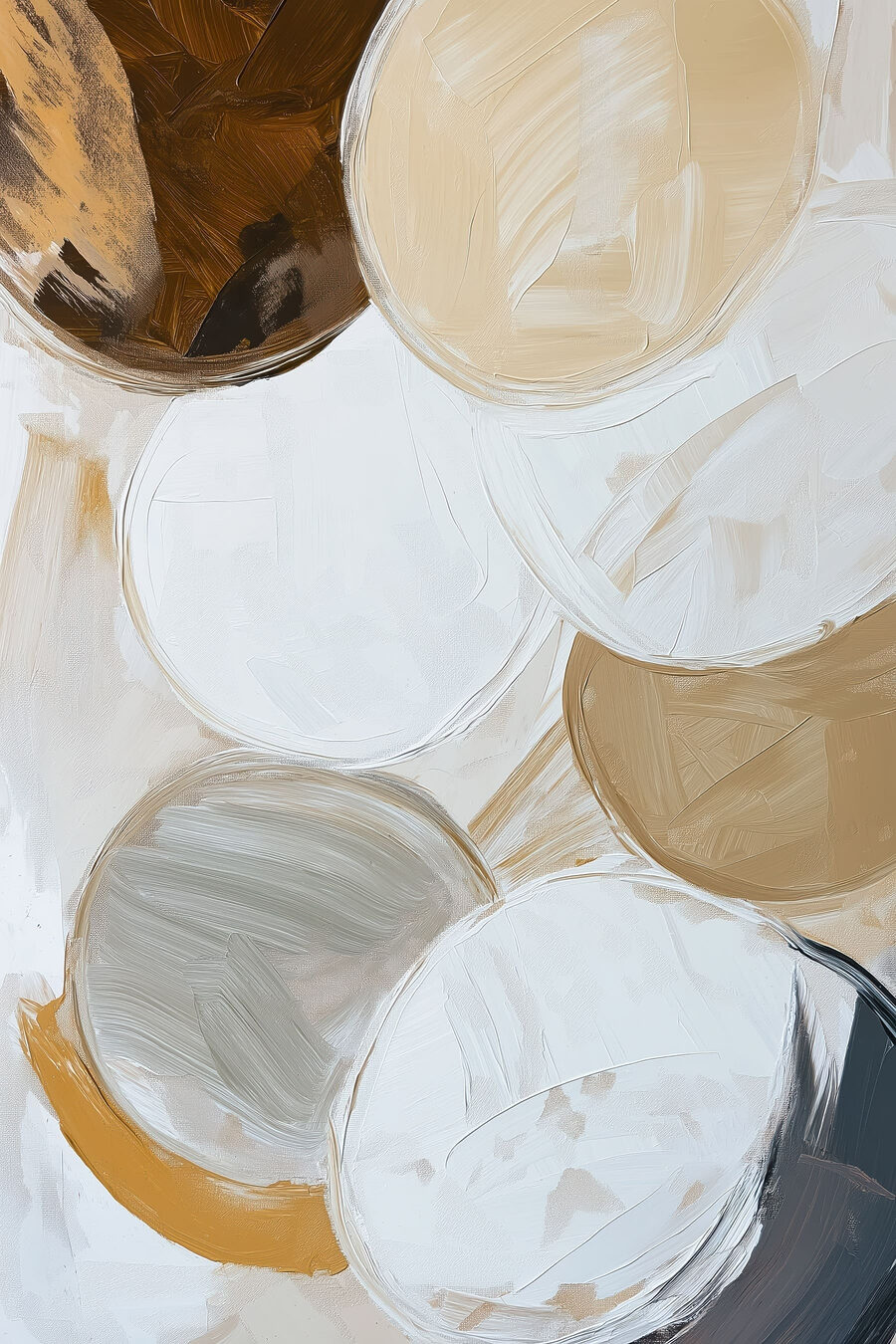Gold neben Weißtönen — ganzes Design