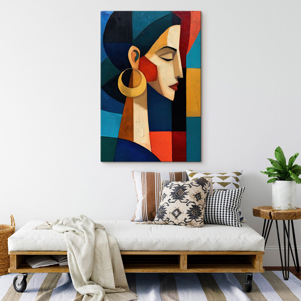 Frau mit goldenem Ohrring — Interieur 2