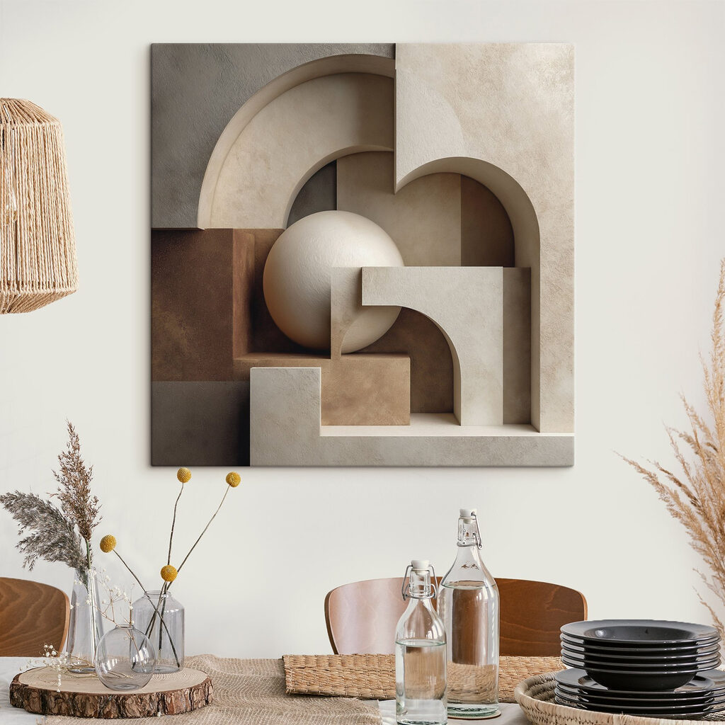 Kugeln zwischen Bogengängen — Interieur 1