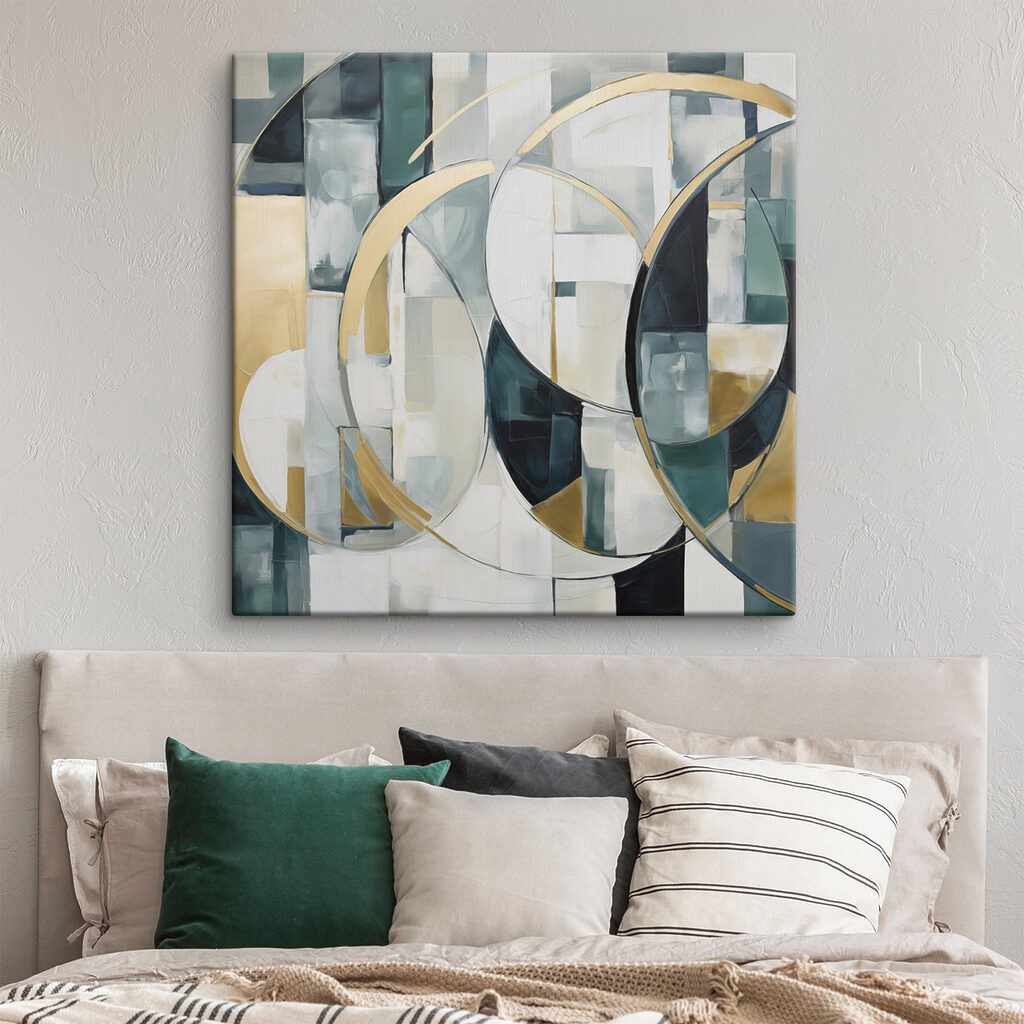 Goldene Bögen in Graugrün — Interieur 2