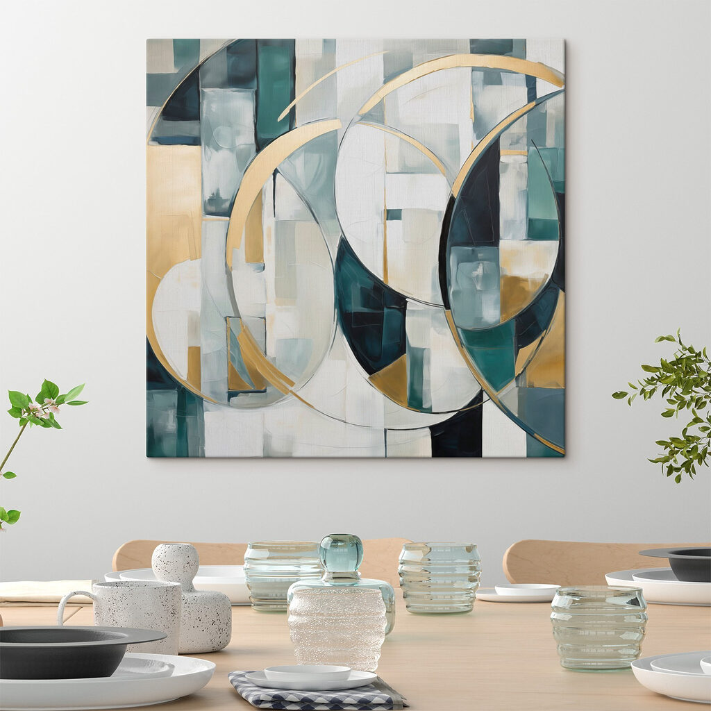 Goldene Bögen in Graugrün — Interieur 1