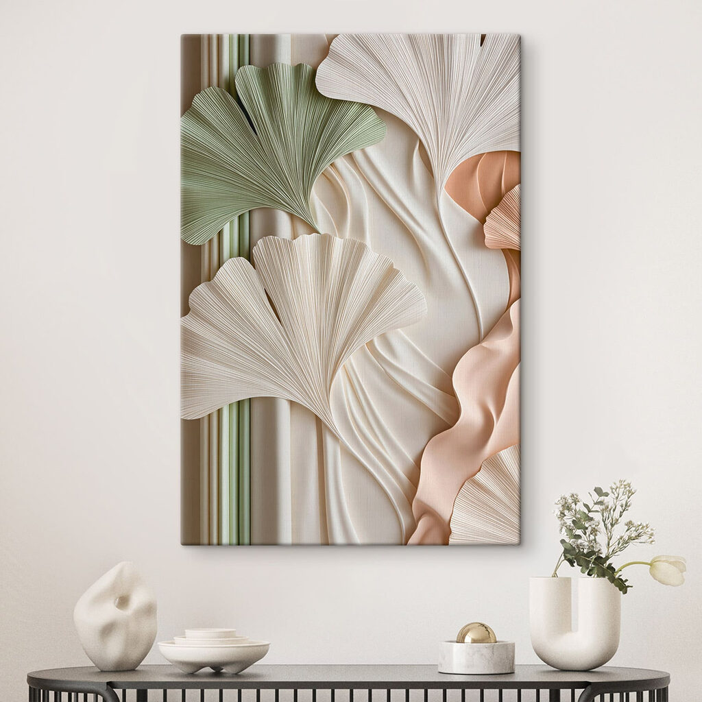 Ginkgo in zarten Pastelltönen — Interieur 1