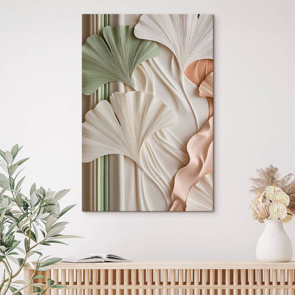 Ginkgo in zarten Pastelltönen — Interieur 2