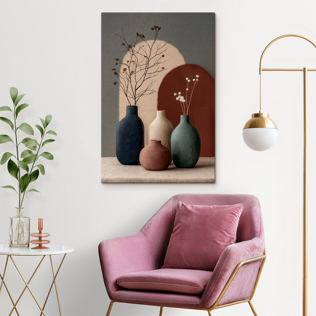 Stillleben mit Vasen — Interieur 1