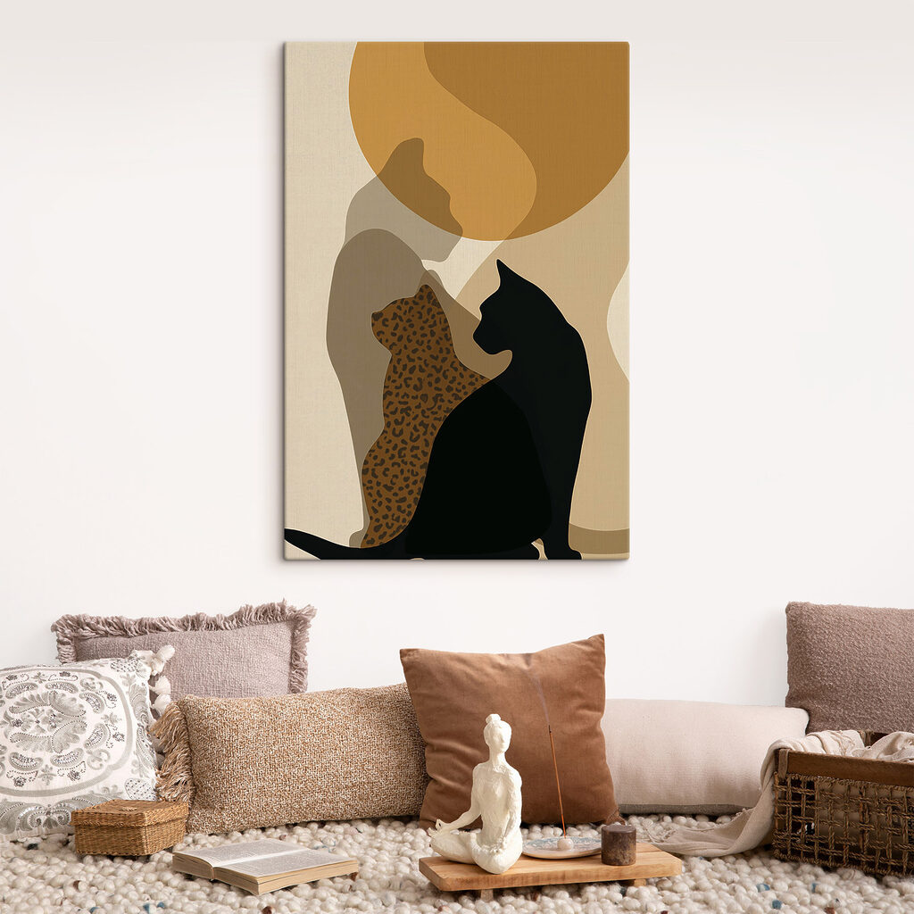 Gefleckte Katze, schwarze Katze — Interieur 2