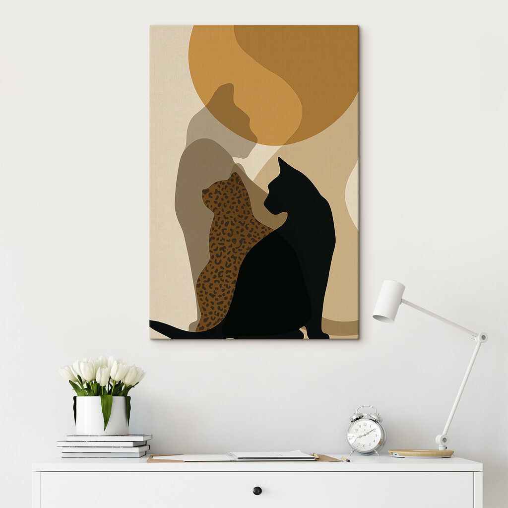 Gefleckte Katze, schwarze Katze — Interieur 1