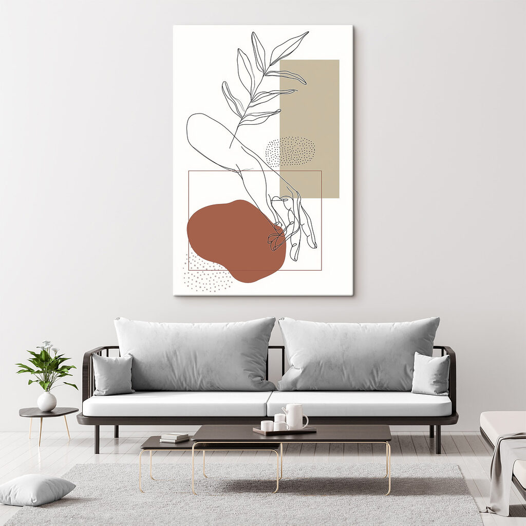 Hand und Blattzweig — Interieur 2