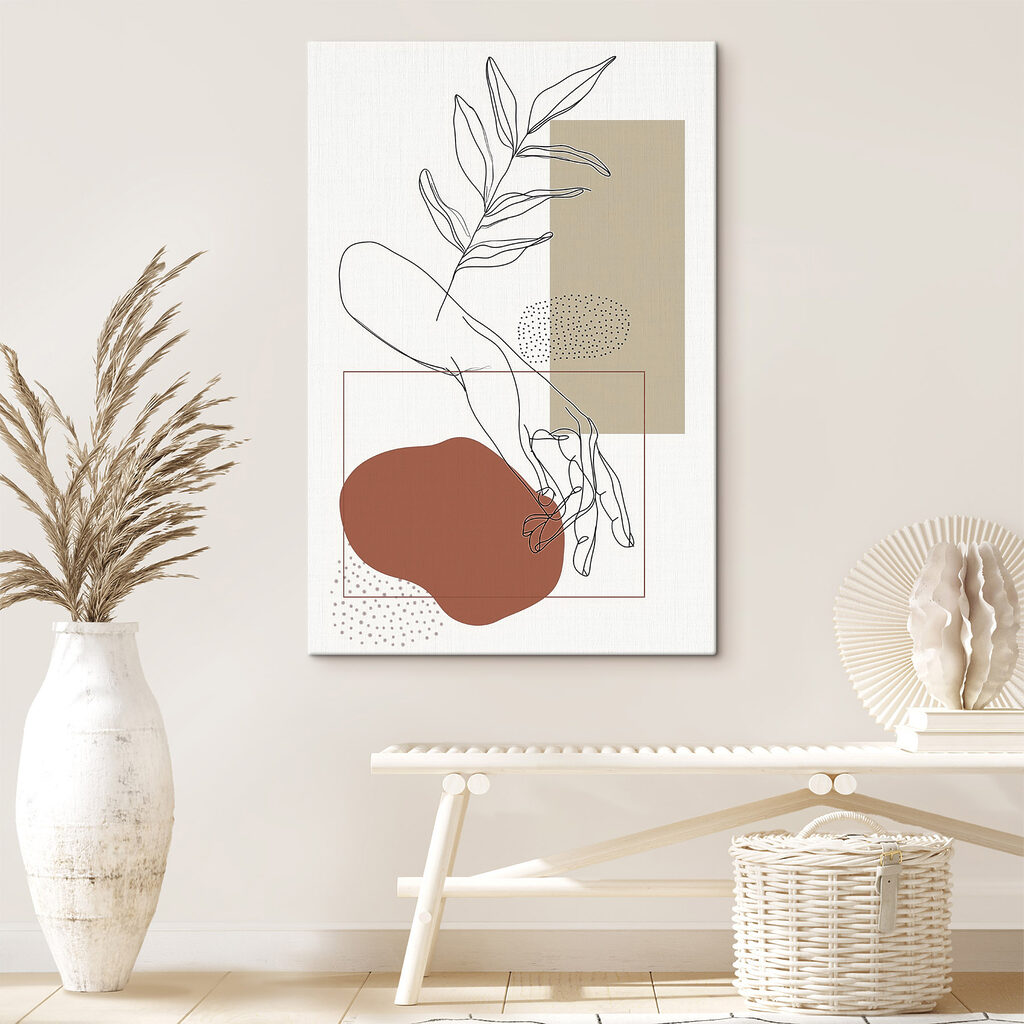 Hand und Blattzweig — Interieur 1