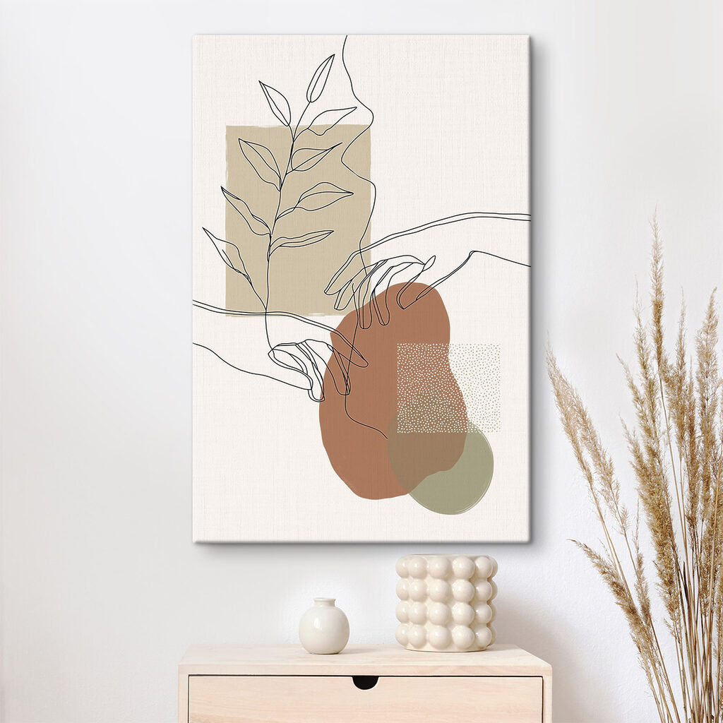 Handkontur zwischen Terrakottaformen — Interieur 1