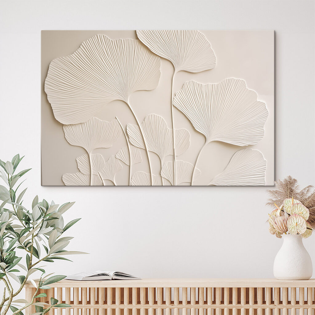 Weiße Ginkgoblätter — Interieur 2