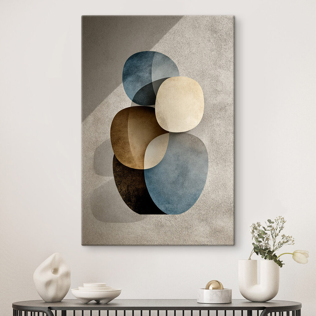 Blaue und braune Rundungen — Interieur 2
