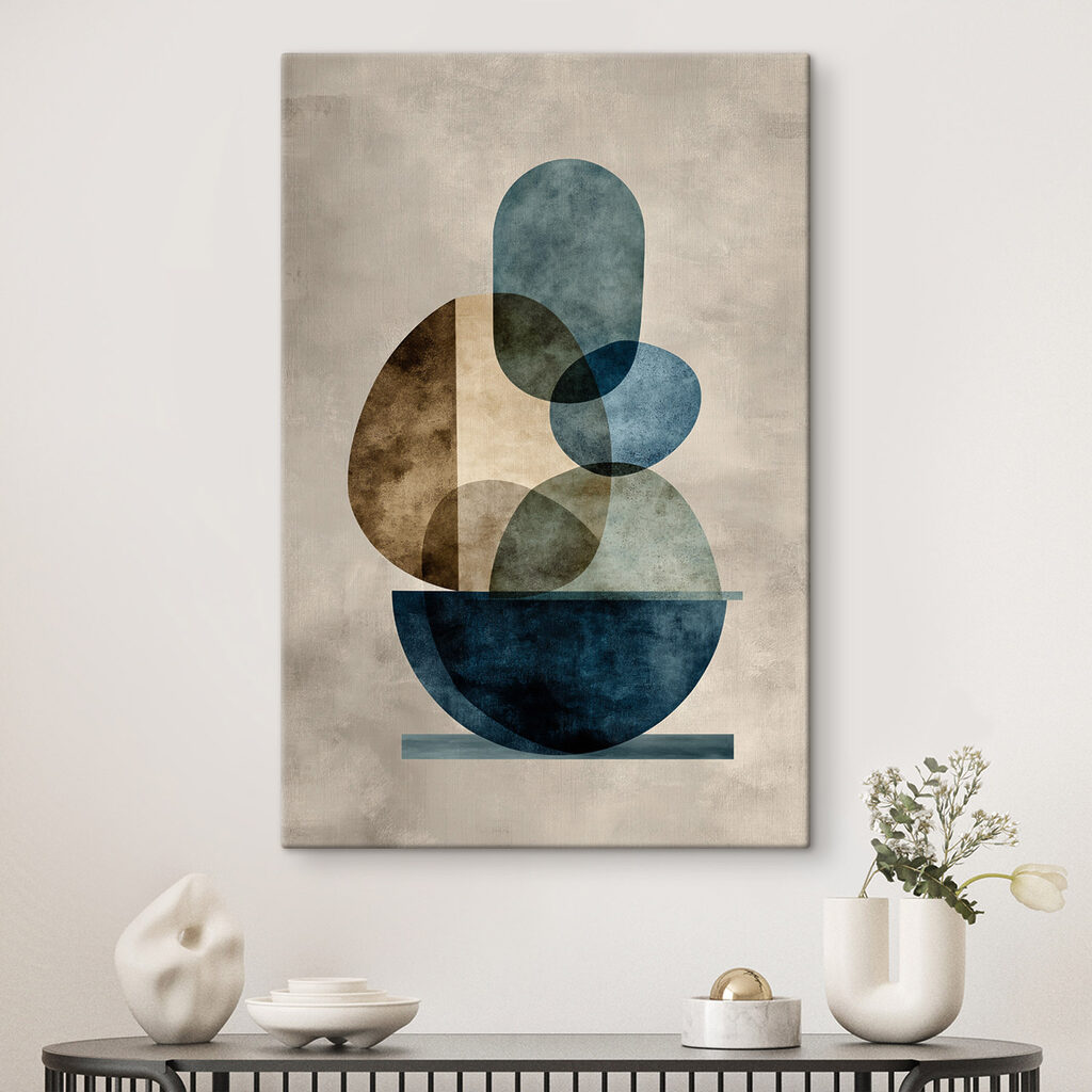 Blaue Steine im Gleichgewicht — Interieur 2