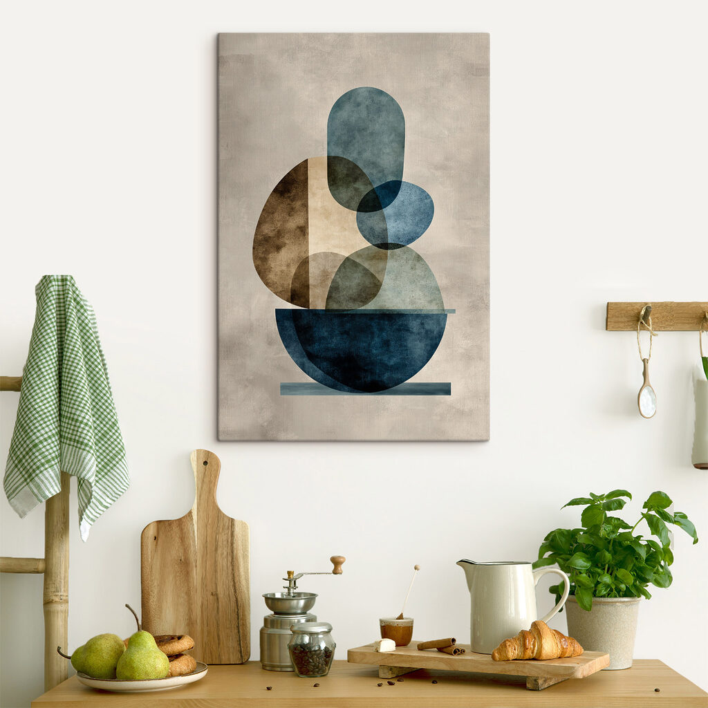 Blaue Steine im Gleichgewicht — Interieur 1