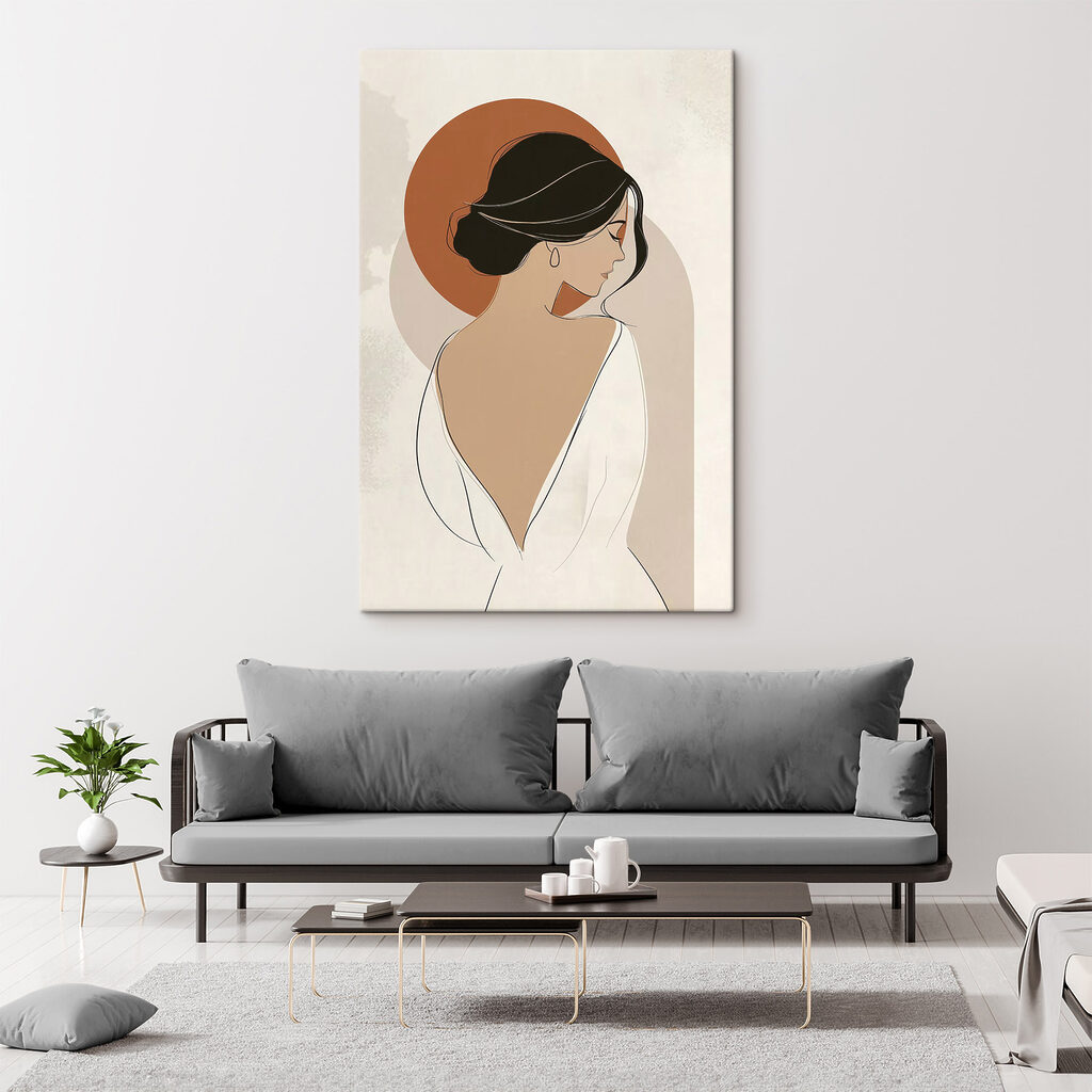Weißes Kleid unter Rostkreis — Interieur 1
