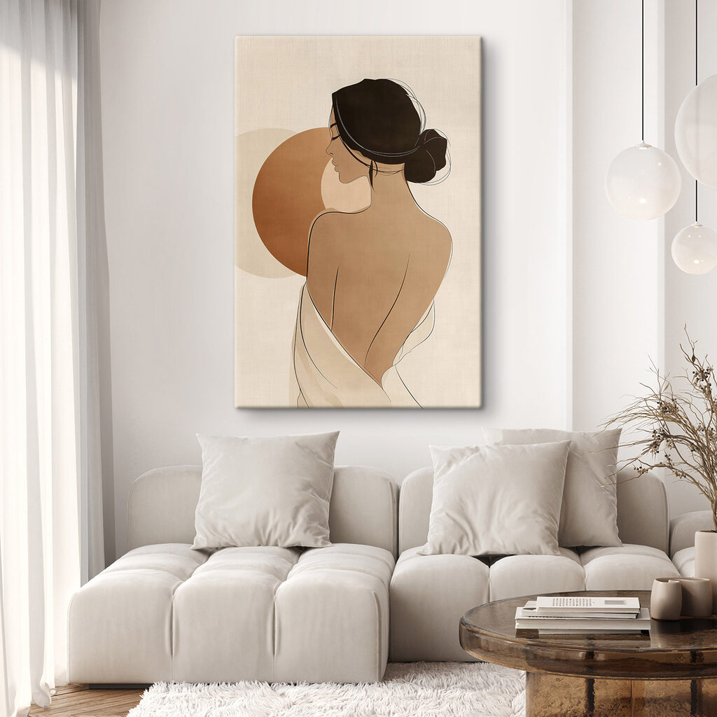 Nackter Rücken vor Terrakotta — Interieur 2