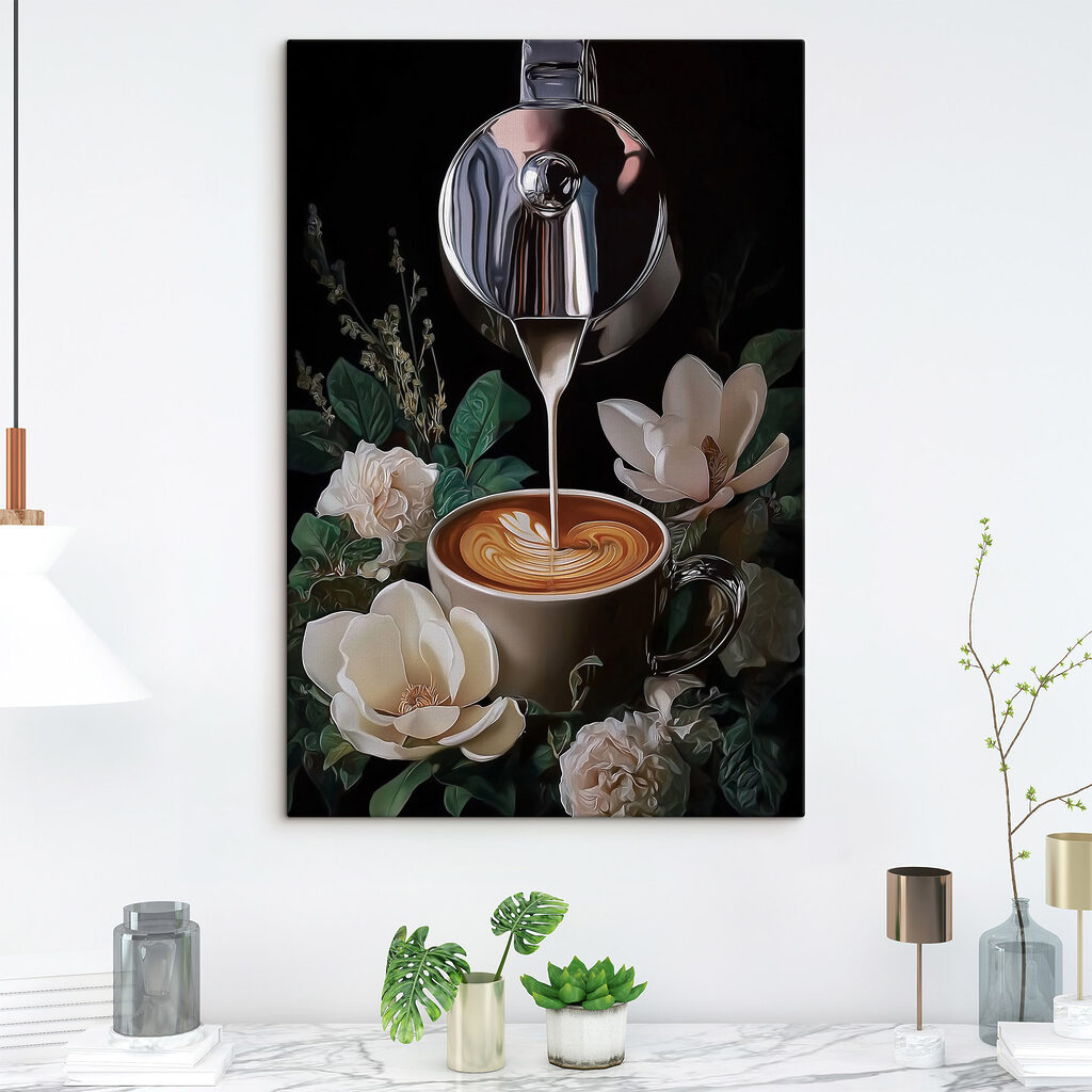 Kaffee zwischen Blumen — Interieur 1