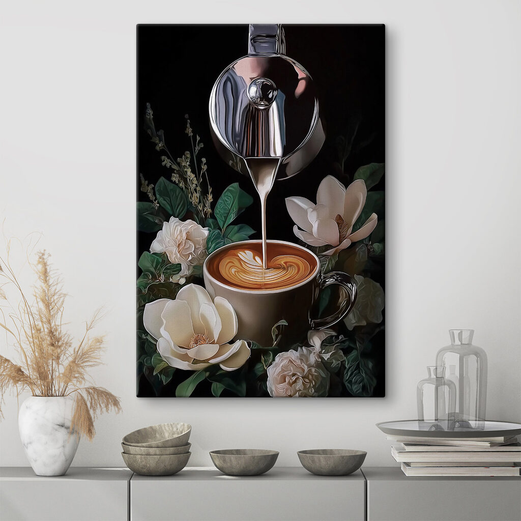 Kaffee zwischen Blumen — Interieur 2