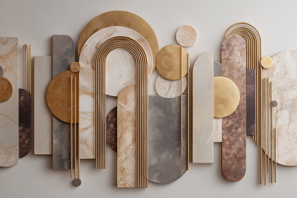 Geriffelte Bögen — ganzes Design