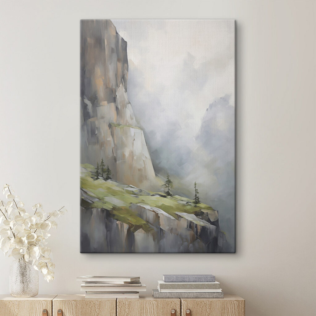 Nebel um hohe Felswände — Interieur 2