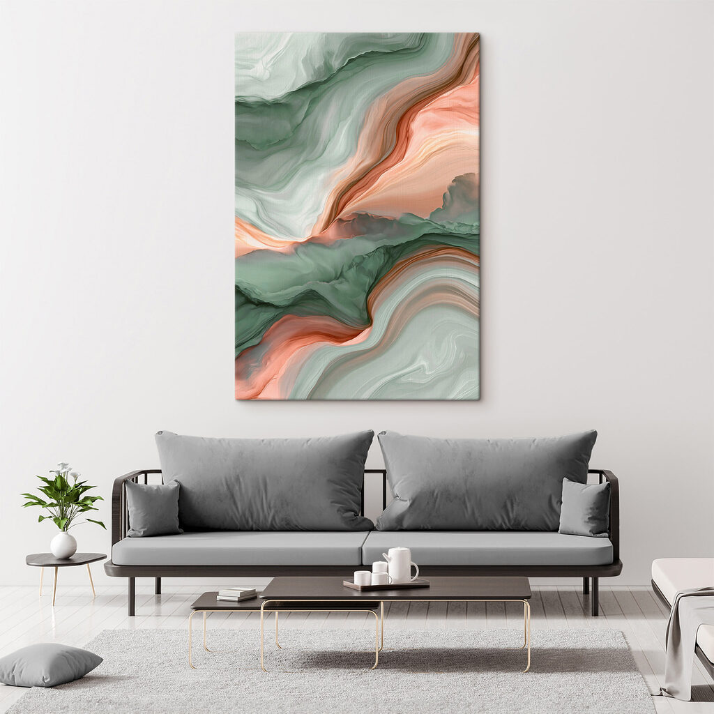 Korallenadern zwischen grünen Wellen — Interieur 2