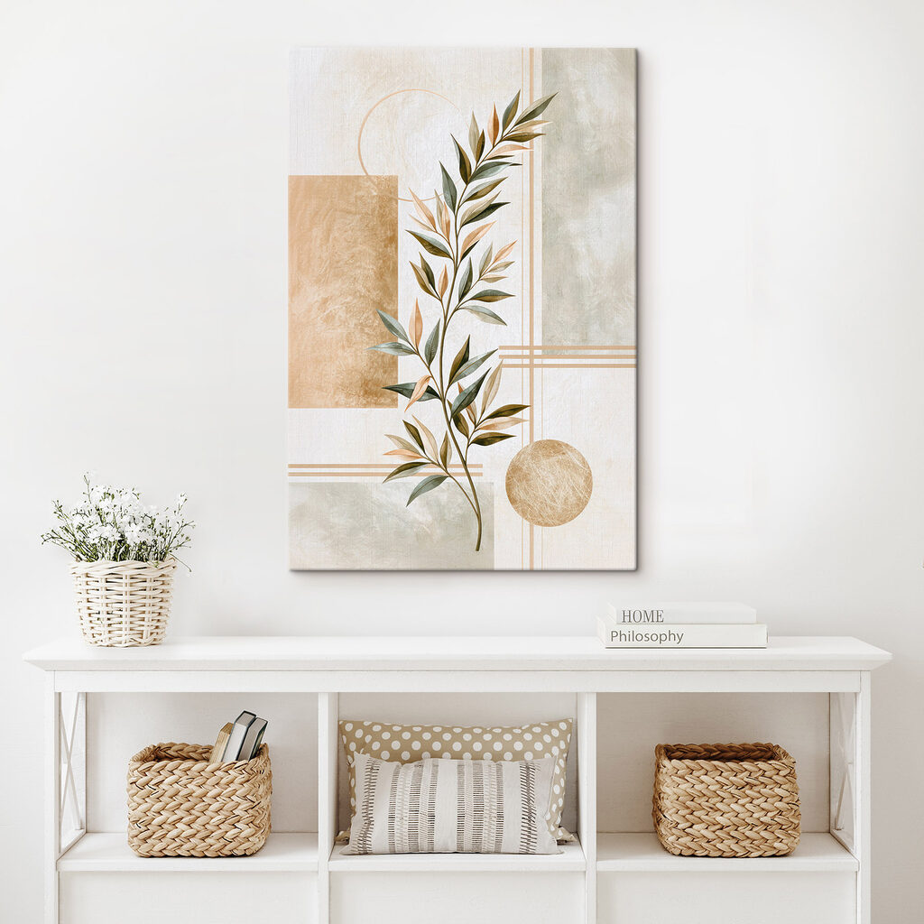 Olivenzweig vor Goldflächen — Interieur 1