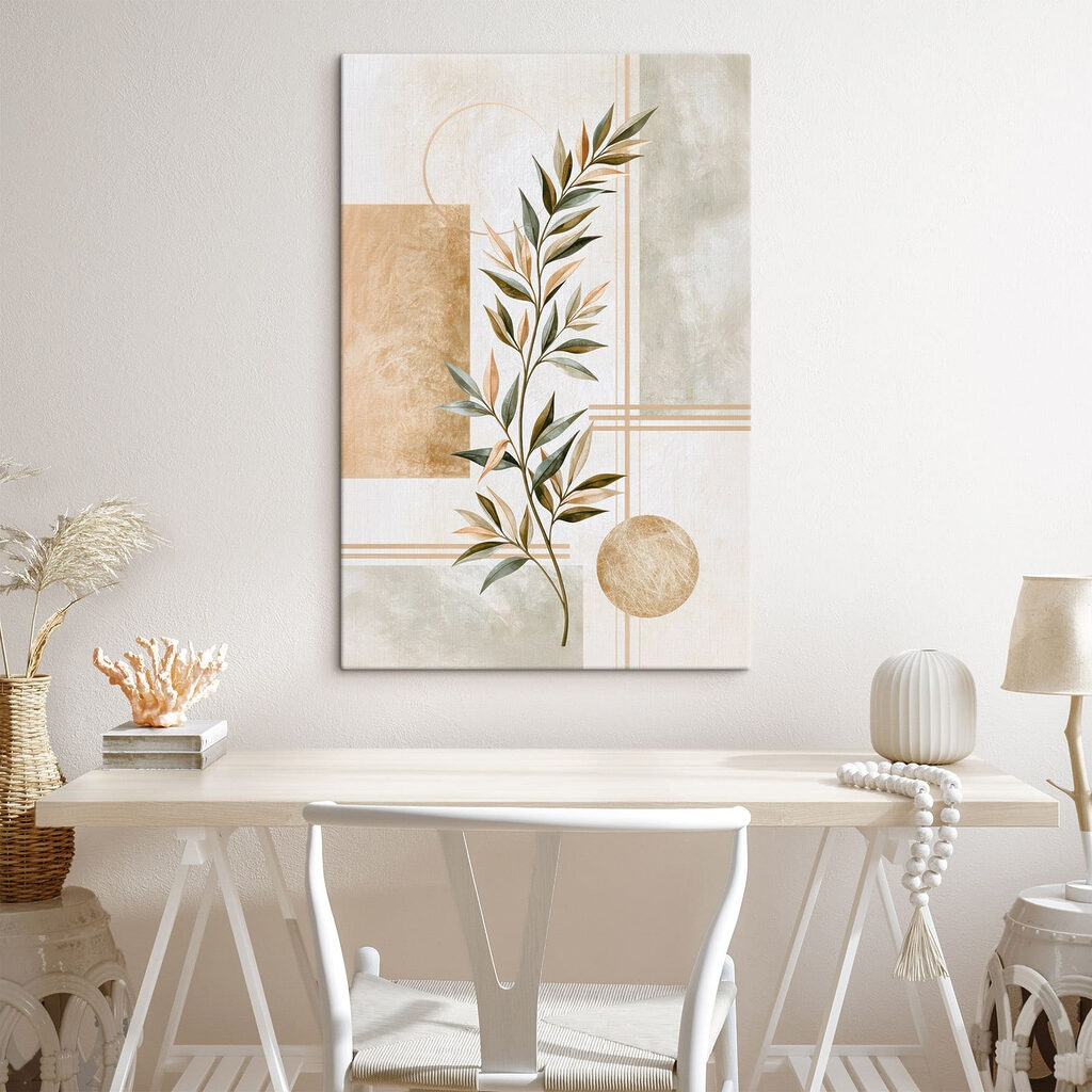 Olivenzweig vor Goldflächen — Interieur 3