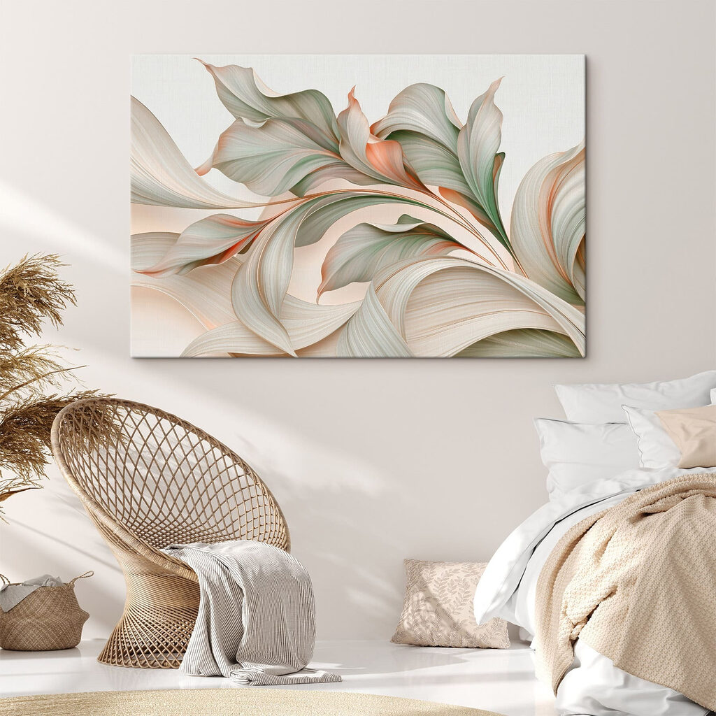 Wogende Blätter in Pastell — Interieur 1