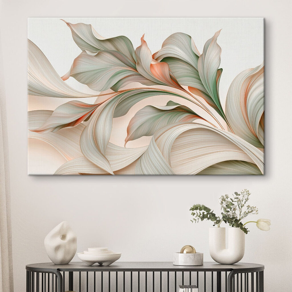 Wogende Blätter in Pastell — Interieur 2