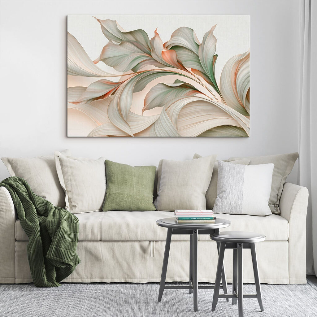 Wogende Blätter in Pastell — Interieur 3