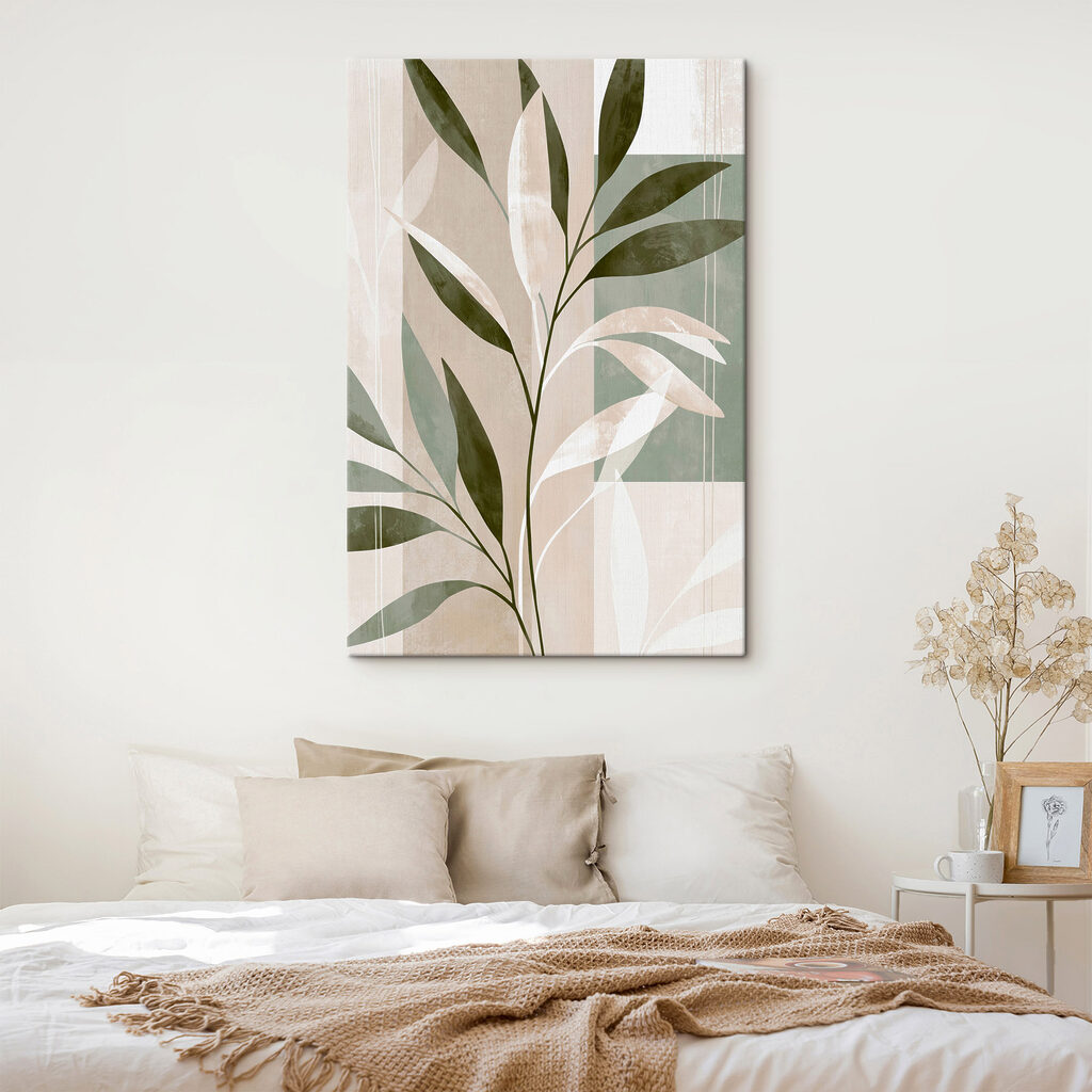 Weiße Zweige neben Olivgrün — Interieur 1