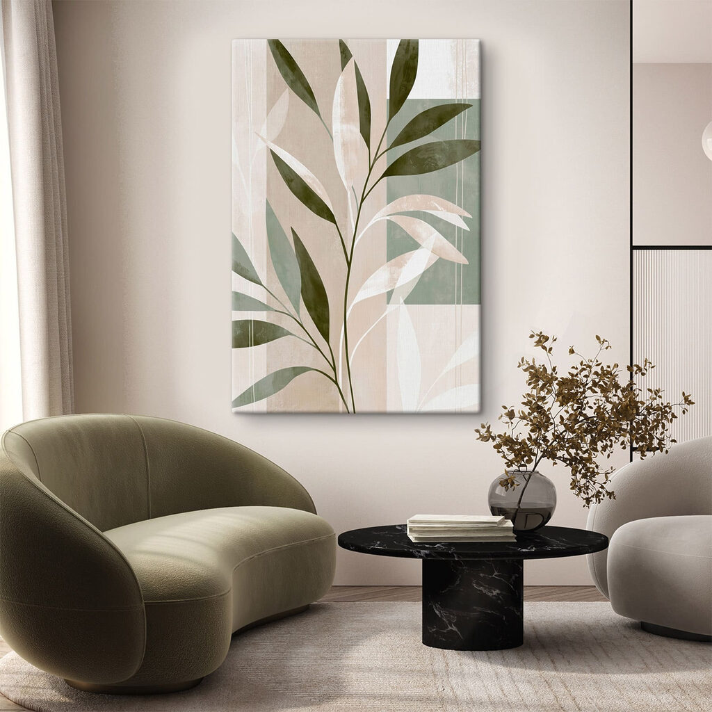 Weiße Zweige neben Olivgrün — Interieur 2